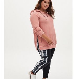 Torrid PREMIUM LEGGING - TIE-DYE SIDE BLACK